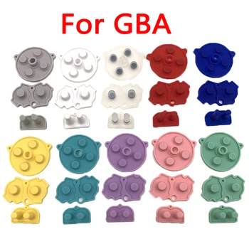 1 комплект разноцветных резиновых токопроводящих кнопок A-B D-pad для силиконовой токопроводящей клавиатуры GBA Start Select