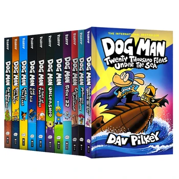 10 Книг /set Mothering Heights (Человек-собака): Громкий, блокбастерный полноцветный графический роман международного автора Дэва Пи