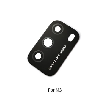 10 шт. Для Xiaomi Poco M3/M3 Pro 5G, задняя Крышка объектива камеры заднего вида, Стеклянная крышка с клейкой наклейкой, Запчасти для ремонта