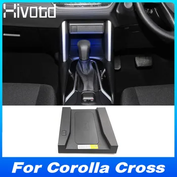15 Вт QI Беспроводная Зарядка Для Toyota Corolla Cross XG10 2022 2023 Аксессуары Быстрое Зарядное Устройство Держатель Телефона Пластина Для Интерьера