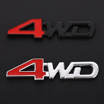 1X Металлическая Наклейка 4WD 3D Хромированная Эмблема Значок Наклейка Для Стайлинга Автомобилей Daewoo Winstom Espero Nexia Matiz Lanos