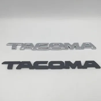 1шт 3D ABS TACOMA черный/серебристый автомобиль С Буквенной Эмблемой Крыло сбоку Задний хвост багажник значок наклейка Наклейка для укладки Автоаксессуаров