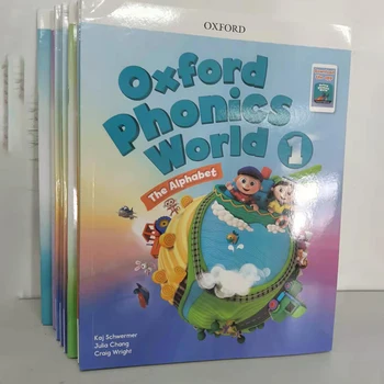 2 Книги Oxford Phonics World Storybook Children Learning English Case Книги для раннего обучения Рабочая Тетрадь Развивающие Игрушки Учебник