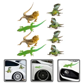 2 комплекта наклейки с ящерицей, 3d наклейка на автомобиль с ящерицей, забавная наклейка на автомобиль, грузовик, фургон