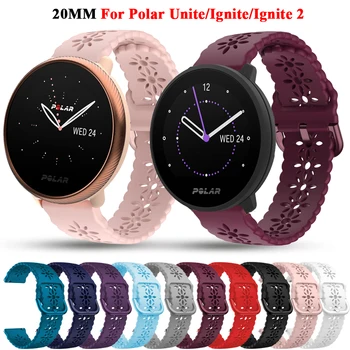 20 мм Силиконовые Ремешки-браслеты Для Polar Ignite 2/Unite Smart Watch Band Для Polar Ignite/COROS PACE 2/APEX 42 мм Спортивный Браслет На запястье