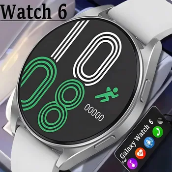 2023 Новые часы для Galaxy Watch 6 Bluetooth Call 1,5-дюймовые умные часы для мужчин, умные часы для измерения артериального давления для Android IOS