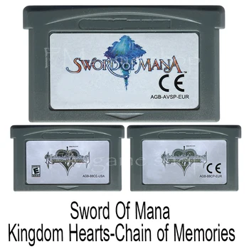 32-Битный Картридж с Картой Игровой консоли Sword Of Mana Kingdom Hearts Game Card для версии EUR /USA