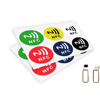 6шт 213 Чиповых NFC-Меток Наклейки 13,56 МГц RFID Смарт-Карты Клейкая Этикетка Универсальный Круглый 30 мм ПЭТ-Материал для Всех Телефонов NFC