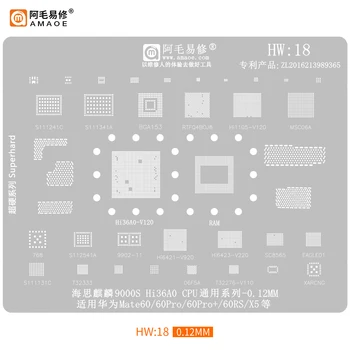 Amaoe Easy Repair Для Huawei Mate60Pro + Подходит Жестяная Стальная Сетка 60RS/X5/Hi36A0/9000S/CPU Easy Repair