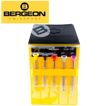 Bergeon 30081-P05 Набор из 5 эргономичных отверток для часовщиков