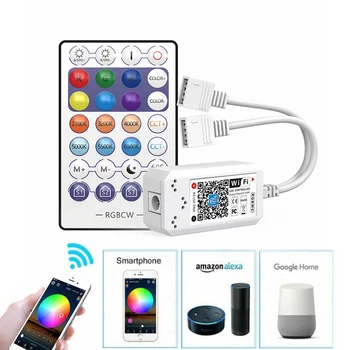 DC5V 12V 24V WIFI RGB CCT контроллер светодиодной ленты Apple Homekit Siri Voice Smart Life Smart Control для Alexa Google Home