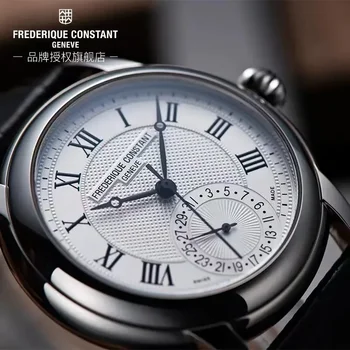 FREDERIQUE CONSTANT Кварцевые Деловые двухконтактные Мужские часы с таймером orologio da uomo couple23