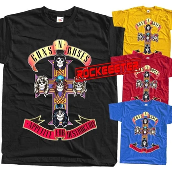 Guns N' Roses Appetite for Destruction обложка альбома, постер, музыкальная футболка hardrock, размеры S 5XL, доступные цвета