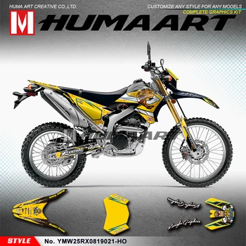 HUMAART MX Decals Комплект Пользовательских Наклеек с Графикой для Yamaha WR250R WR250X WR 250 R X с 2008 по 2020 год 2015 2016 2017 2018 2019 2020
