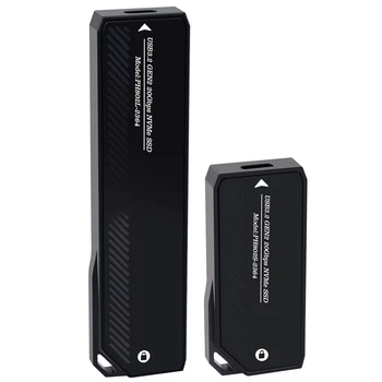 M.2 Для мобильного Жесткого Диска Type-C Коробка-адаптер NVME 20 Гбит/с USB 3.2 Gen2 Адаптер USB A Внешний Корпус SSD для 2280/2242/2260 SSD