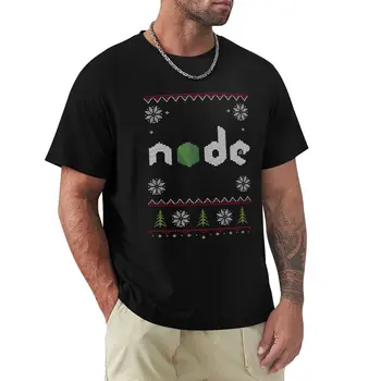 Node JS JavaScript Уродливый свитер, Рождественская футболка, милая одежда больших размеров, мужские футболки с графическим рисунком