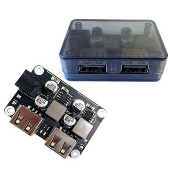 QC3.0 QC2.0 Автомобильный USB-модуль Для зарядки Понижающий Модуль Быстрое Автомобильное Зарядное Устройство 24 В от 12 В до 5 В 9 В Регулятор напряжения DC Двойной USB