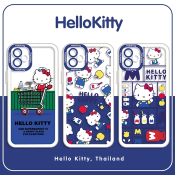 Sanrio Hello Kitty Мягкий Силиконовый Чехол Для Infinix Hot 30 30i 20 20i 20s 12 12i 11 2022 11s NFC 10 10i 10s 8 9 Play Задняя Крышка