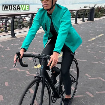 WOSAWE Мужская велосипедная куртка, Ветрозащитная водонепроницаемая велосипедная куртка, Брючный велосипедный костюм, велосипедная одежда, мотоцикл