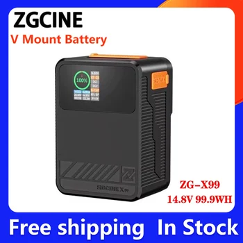 ZGCINE ZG-X50 X99 X160 V Крепление Аккумулятора 14,8 В Выходная Мощность Дисплея V Блокировка V-Образного Аккумулятора PD Быстрая Зарядка Для Зеркальной Камеры