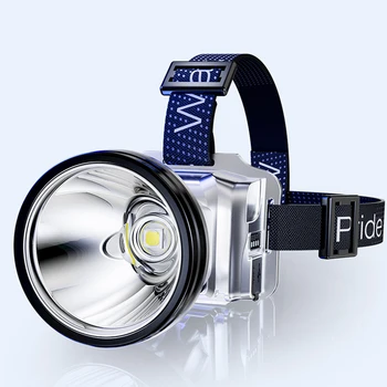 Аварийный налобный фонарик 1200mAh Портативный светодиодный налобный фонарь USB зарядка для на открытом воздухе рыбалка кемпинг пешие прогулки