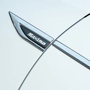 Автомобильные аксессуары 2 шт./компл. для Nissan Maxima Металлическая наклейка на крыло автомобиля, внешние декоративные наклейки, модификация эмблемы автомобиля