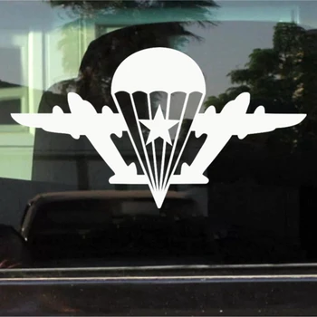 автомобильные наклейки Airborne со звездой без десантника, автомобильные наклейки и деколи виниловые авто 20 * 11 см