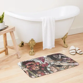 Баронесса: красный коврик для ванной, впитывающий влагу в ванной, быстросохнущий для ванной, коврики, коврик для гостиной