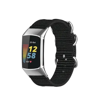 Бесплатная доставка Ремешок для умных часов, ремешок для наручных часов Fitbit-Charge 5, сменный ремешок из парусины, спортивный браслет для женщин и мужчин