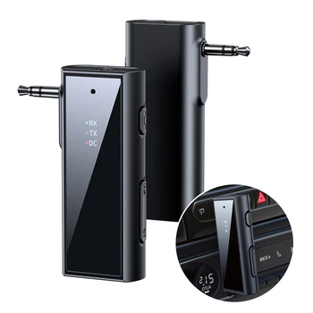 Беспроводной передатчик-приемник Bluetooth 5.1 AUX Адаптер Аудиоадаптер для автомобильных наушников Динамики Музыкальный приемник