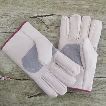 Брезентовые перчатки Износостойкие брезентовые перчатки для обслуживания сварщика Защитные перчатки для защиты труда с двойным утолщением