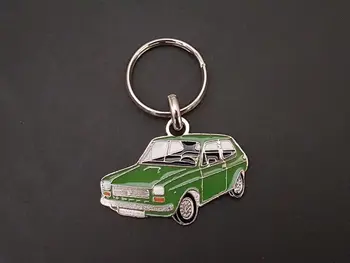 Брелок для ключей Fiat 127, Seat Polski 127p (зеленый) с профилем