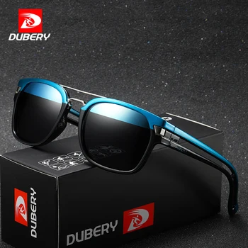 Винтажные солнцезащитные очки DUBERY, поляризованные мужские солнцезащитные очки для мужчин, квадратные очки для вождения, Черные ретро-очки для мужчин, 9 цветов, Модель 1948 г.