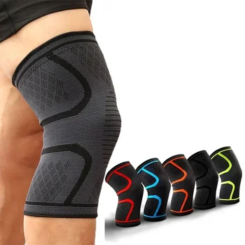 Волейбольная накладка для рукава для занятий фитнесом и велоспортом для колена, эластичная спортивная поддержка для бега, нейлоновые подтяжки, баскетбольная компрессия.