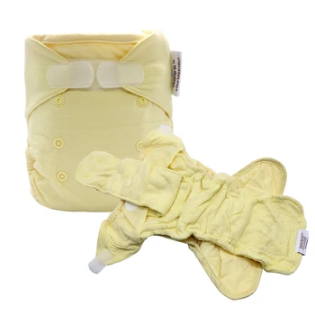 Вставные тканевые подгузники Детские подгузники AI2 Моющийся Многоразовый Водонепроницаемый чехол для подгузников 2 Бамбуковые хлопчатобумажные вставки одного размера для новорожденных