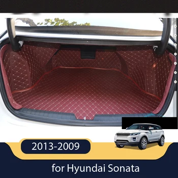 Высочайшее качество на заказ! Специальные коврики в багажник для Hyundai Sonata 2013-2009, прочные водонепроницаемые коврики в багажник для Sonata 2010, бесплатно
