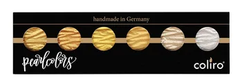 Германия Finetec Coliro Набор твердых акварельных красок ручной работы цвета Золото, серебро, Жемчуг