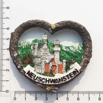 Германия, Бавария, Нойшванштайн, туристические сувениры, объемные поделки, магнитные наклейки, холодильник
