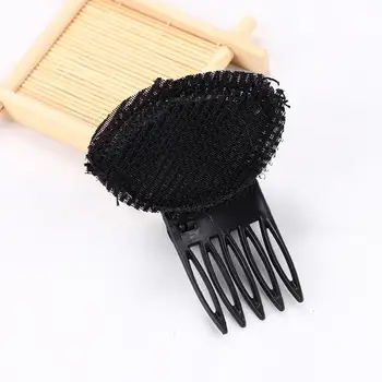 Губчатая Расческа Портативная Пластиковая Без Скручивания Слоеная Прическа Парикмахерский Инструмент для Расчески для Волос Pad Bun Maker