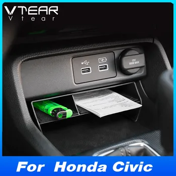 Для 11-го Honda Civic Fe 2022 2023, Аксессуары, Центральная консоль, ящик для хранения, Органайзер, лоток, Консоль, интерьер автомобиля, продукт