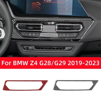 Для BMW Z4 Серии G28 G29 2019-2023 Аксессуары Из Углеродного Волокна Центральное Управление Автомобилем Вентиляционные Отверстия Кондиционера Рамка Накладка Наклейка