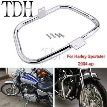 Для Harley Softail Springer Sportster XL 883 1200 Roadster Custom 04-up Защита Двигателя Дорожного Бампера От Падения