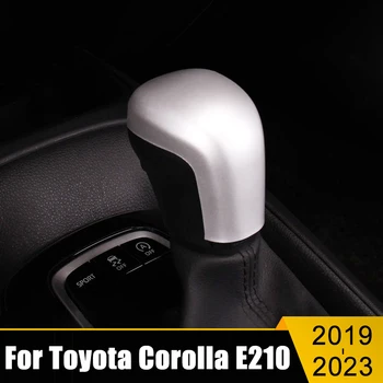 Для Toyota Corolla E210 2019 2020 2021 2022 2023 Гибридный Автомобиль Головка Переключения Передач Крышка Кобуры Отделка Наклейка Гарнир Чехол Аксессуары