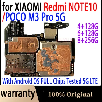 Для Xiaomi Redmi Note 10/POCO M3 Pro 5G Материнская Плата Материнская Плата Логическая Плата Оригинальная Хорошо Работает Разблокированная Основная Печатная Плата