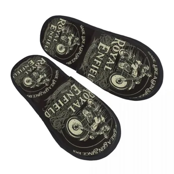 Женские пушистые тапочки с 3D принтом из мягкой пены с эффектом памяти Enfield Cycle Co, домашняя обувь для велоспорта