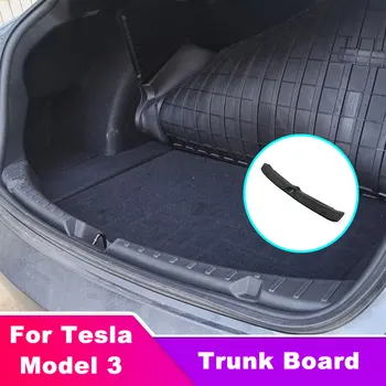 Защитная накладка порога багажника для Tesla Model 3, резиновая накладка для багажника из TPE + боковое крыло из ABS