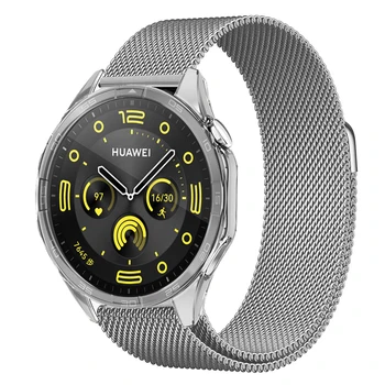 Защитный ремешок для Huawei Watch GT 4 46 мм магнитный ремешок с петлей для Huawei Watch GT4 41 мм металлический браслет Защитная рамка из ТПУ