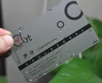 изготовленная на заказ прозрачная визитная карточка 1000шт. матовая ПВХ-карта 0.38 мм водонепроницаемые карты