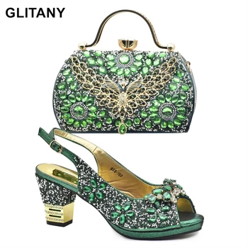 Итальянские женские свадебные туфли и сумка последнего дизайна, украшенные стразами, женская обувь 43 размера, женская обувь 2023