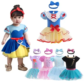 Комбинезон для маленьких девочек, платье принцессы для вечеринки по случаю дня рождения, Милая девочка, Русалка, костюм принцессы Алисы